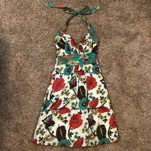 Floral halter dress